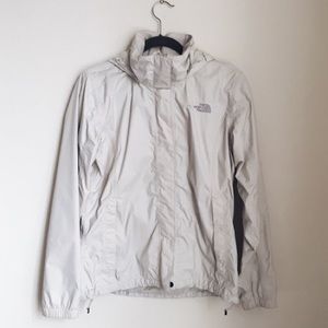 White North Face Rain Jacket